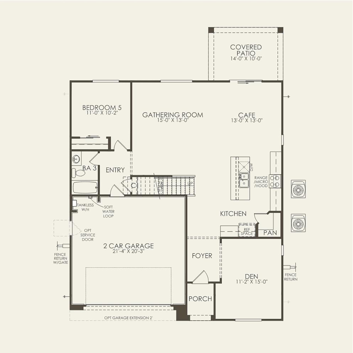 Visionary main floorplan by Pulte Homes in Alamar community in Avondale, AZ