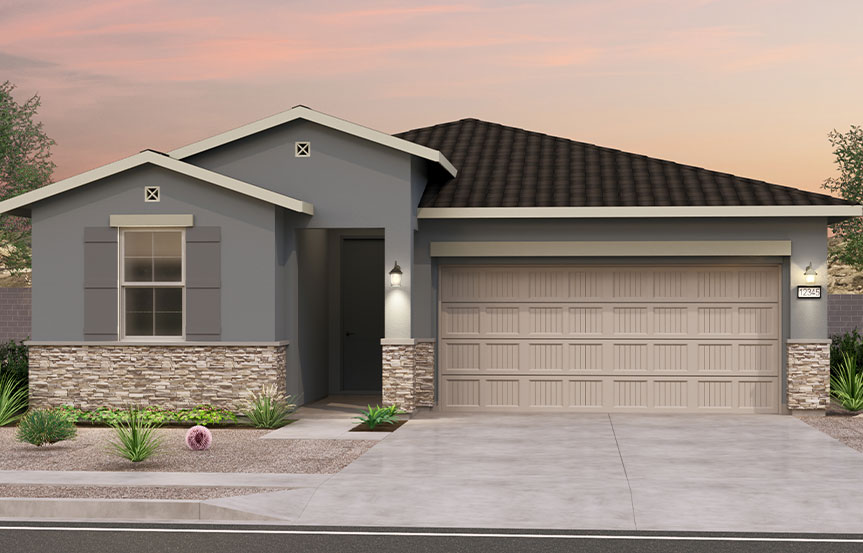 Brookfield Residential Alamar Highland Sage Azure Elevation C - Traditional Southwest