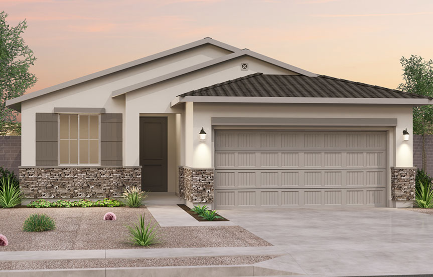 Brookfield Residential Alamar Highland Sage Indigo Elevation C - Traditional Southwest