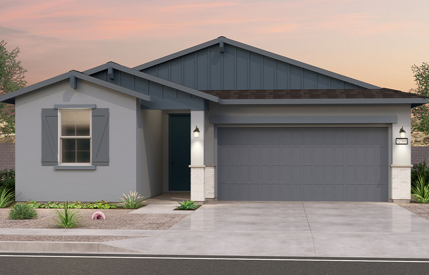 Brookfield Residential Alamar Highland Sage Azure Elevation B - Arizona Ranch