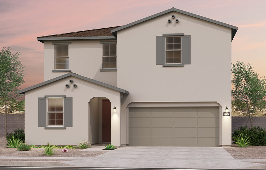 Brookfield Residential Alamar Highland Sage Dakota Elevation A - Spanish Colonial