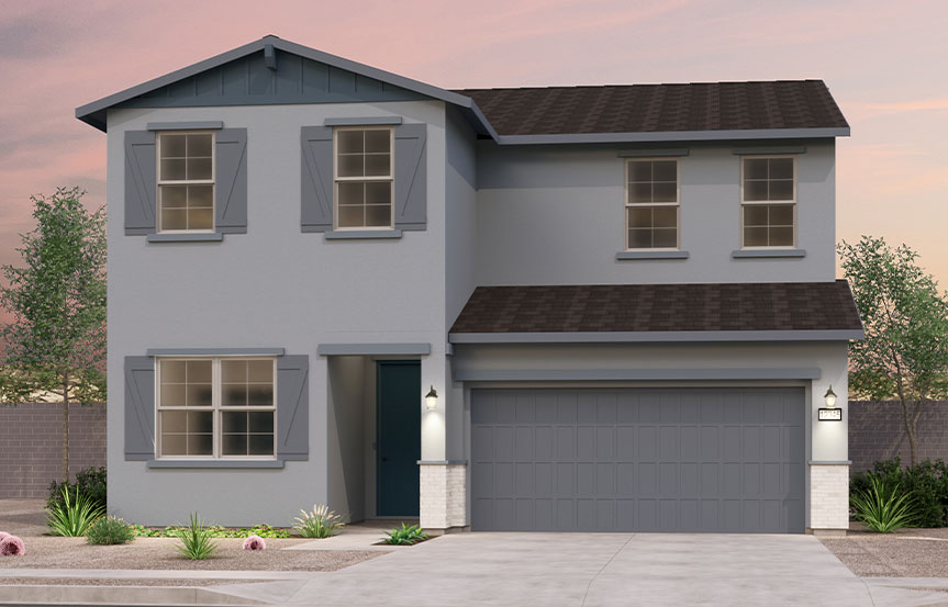 Brookfield Residential Alamar Highland Sage Rockrose Elevation B - Arizona Ranch