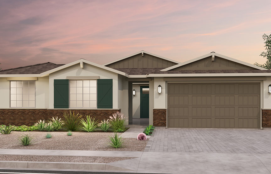 Brookfield Residential Alamar Highland Mariposa Solstice Elevation B - Arizona Ranch