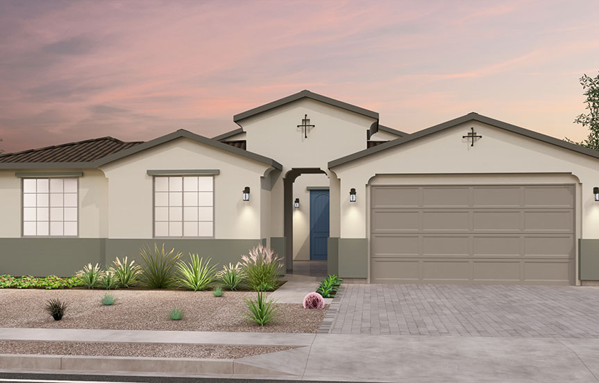 Brookfield Residential Alamar Highland Mariposa Solstice Elevation A - Spanish Colonial