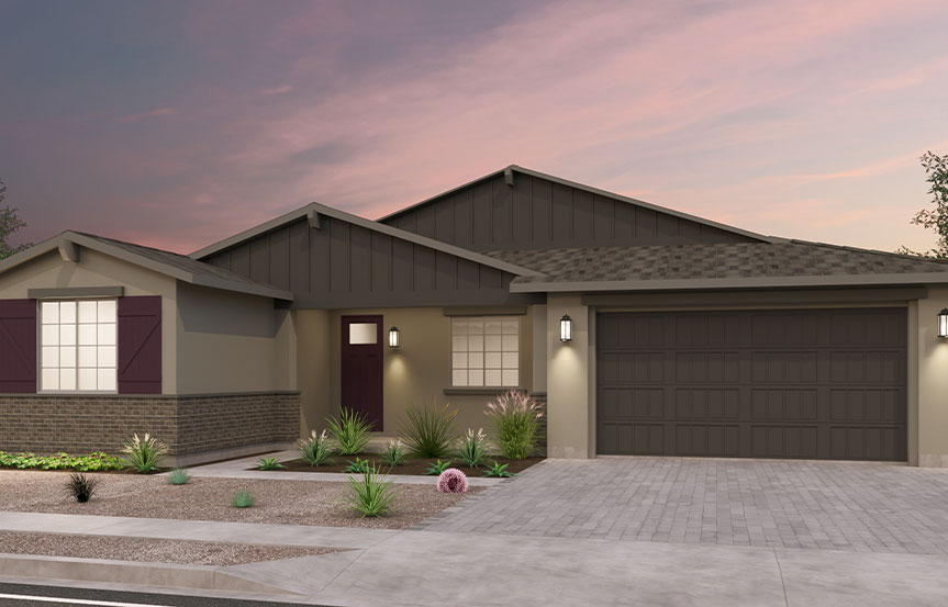 Brookfield Residential Alamar Highland Mariposa Agave Elevation B - Arizona Ranch