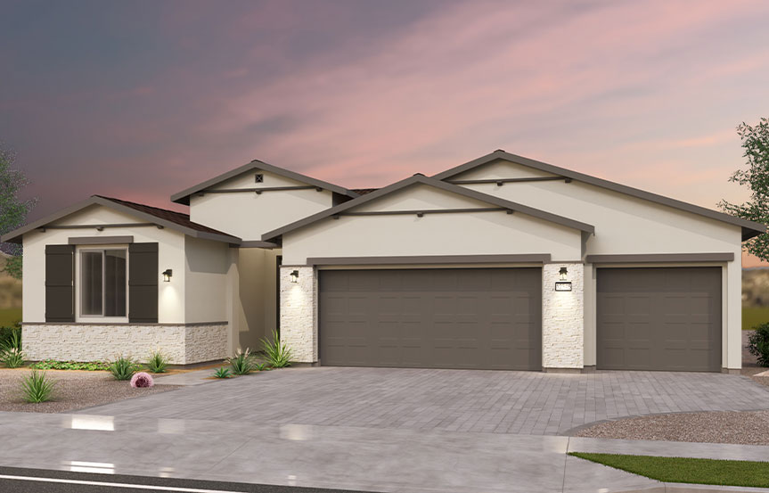 Brookfield Residential Alamar Highland Mariposa Acacia Elevation C - Traditional Southwest