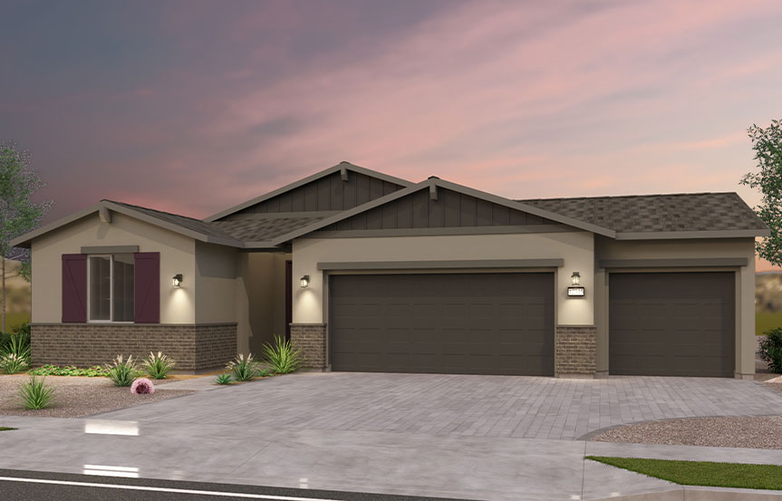 Brookfield Residential Alamar Highland Mariposa Acacia Elevation B - Arizona Ranch