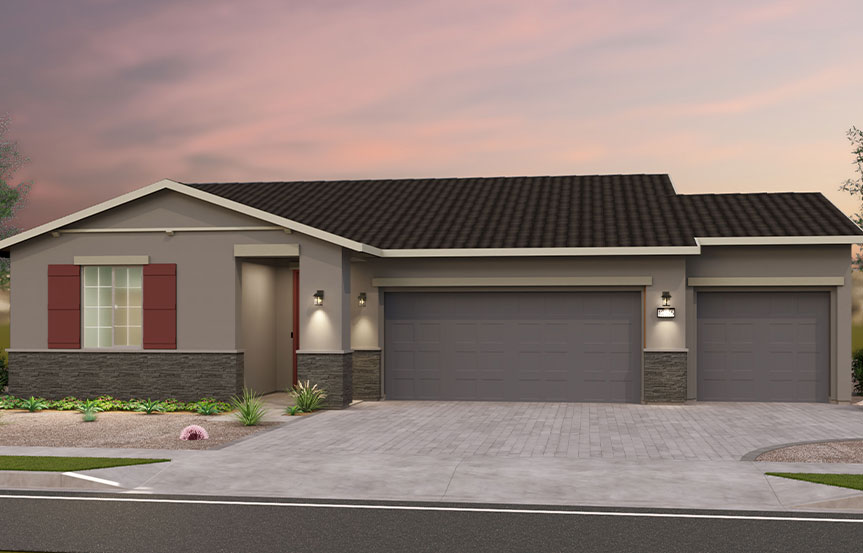 Brookfield Residential Alamar Highland Mariposa Ironwood Elevation C - Traditional Southwest