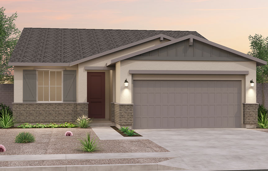 Brookfield Residential Alamar Highland Sage Indigo Elevation B - Arizona Ranch