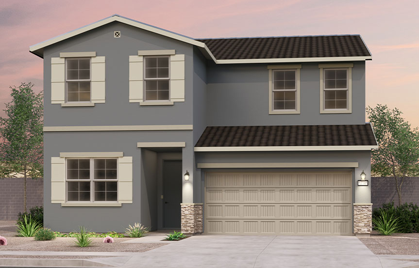 Brookfield Residential Alamar Highland Sage Rockrose Elevation C - Traditional Southwest