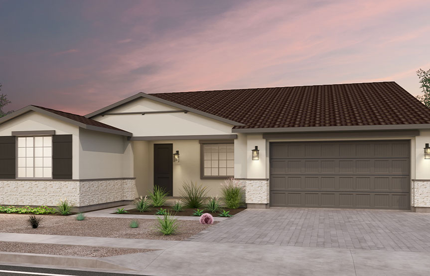 Brookfield Residential Blossom Rock Highland Mariposa Agave Elevation C - Traditional Southwest