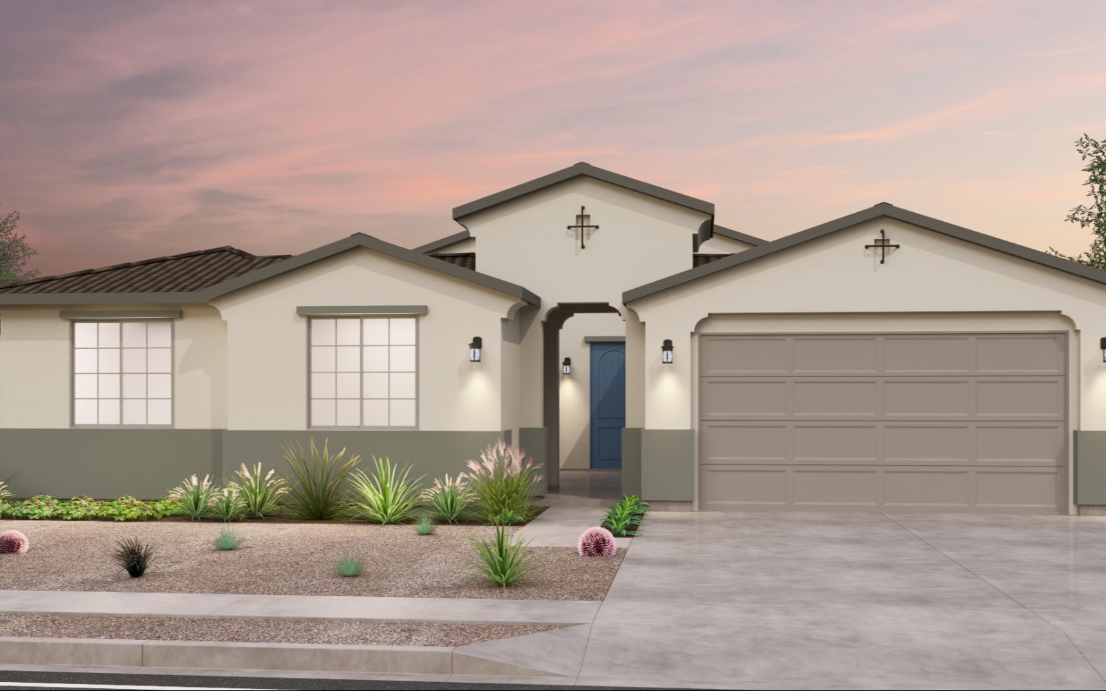 Brookfield Residential Blossom Rock Highland Mariposa Solstice Elevation A - Spanish Colonial
