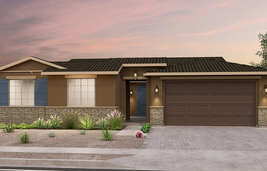 Brookfield Residential Alamar Highland Mariposa Solstice Elevation C - Traditional Southwest