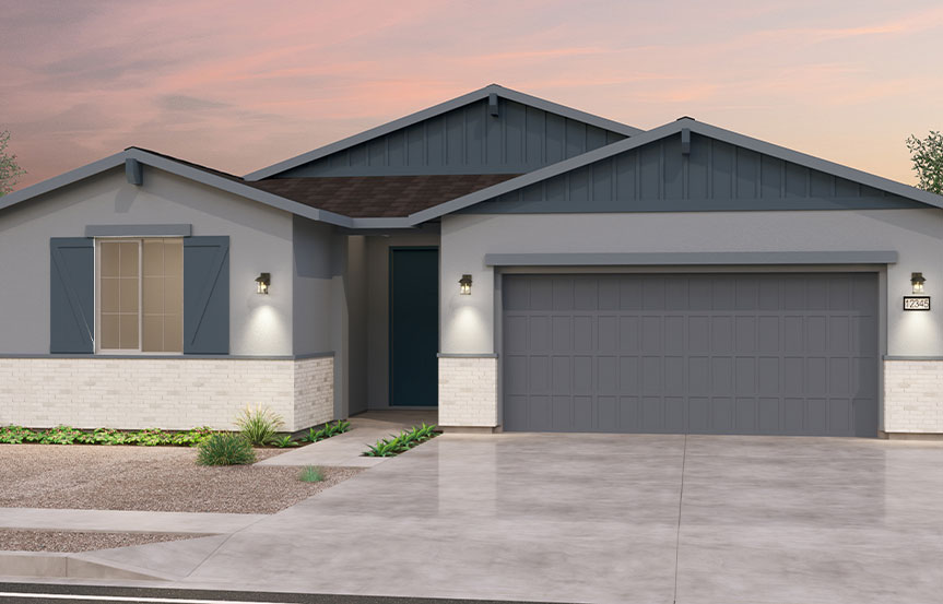 Brookfield Residential Blossom Rock Highland Ridge Lantana Elevation B - Arizona Ranch