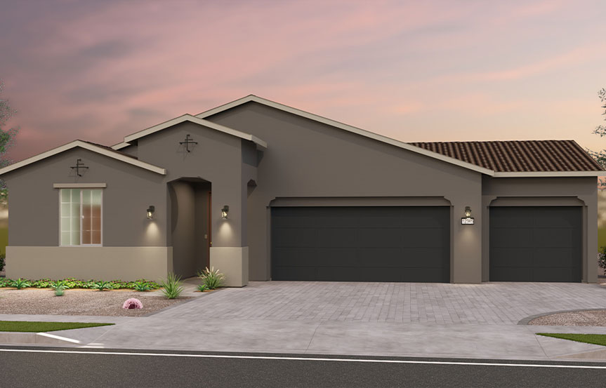 Brookfield Residential Alamar Highland Mariposa Ironwood Elevation A - Spanish Colonial