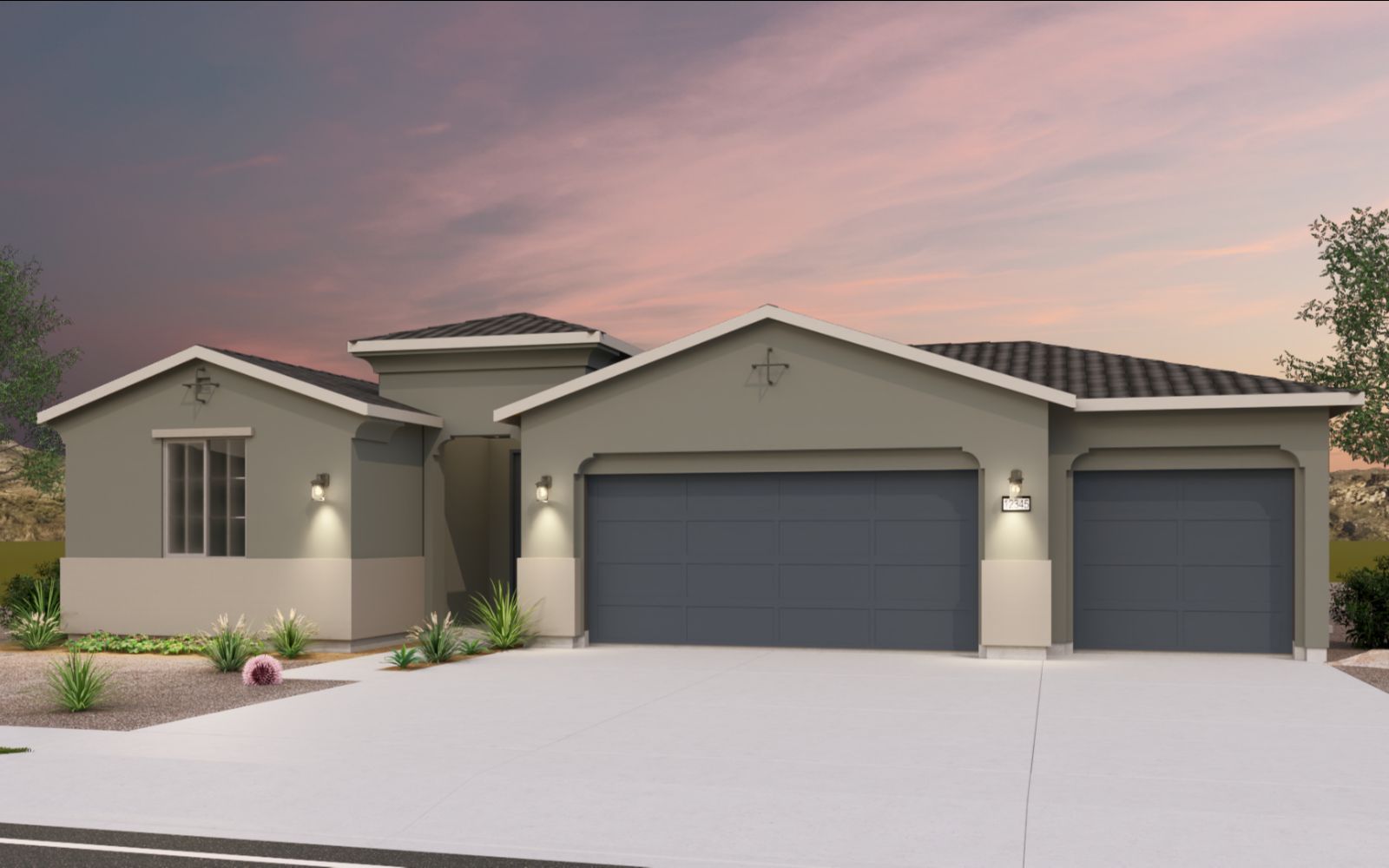 Brookfield Residential Blossom Rock Highland Mariposa Acacia Elevation A - Spanish Colonial